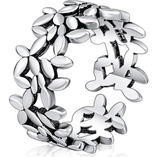 Summer Vintage Leaf Rings For Women Boho Geometric Female Finger Rings Party Bohemian Jewelry Korean Gift