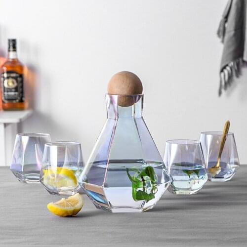 Oneice Glass Pitcher Cold Water Kettle Set Teapot Jug Water Bottle Juice Tea Carafe Large Capacity Bottle Sets Drinkware 1300ML