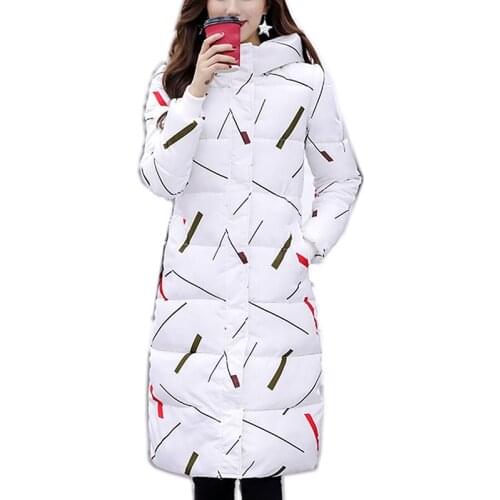 2019 New Women Winter Jacket Coat Slim Winter Coat Long Style Hood Slim Parkas Thicken Outerwear Fashion cotton padded Parkas