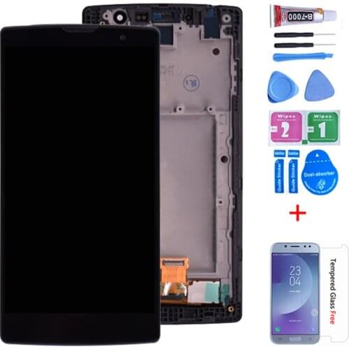 Original 5.0"For LG Magna H502F LCD Display Touch Screen Digitizer Assembly with Frame H500 H502 LCD Display Replacement
