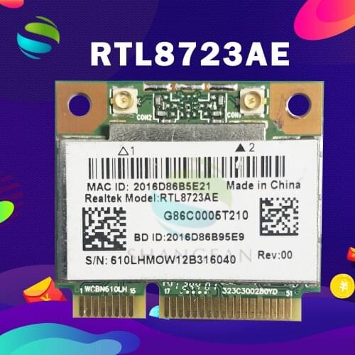 RealTek RTL8723AE 300M+Bluetooth4.0 Half Mini PCI-Express Wlan Wireless Wifi Card
