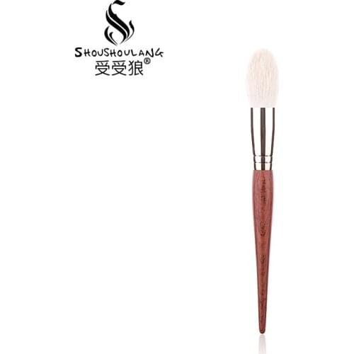 Shoushoulang Professional Handmade Make Up Brush Face Powder Highlighter Brush HZ1006 Soft Saikoho Goat Hair Makeup Brushes