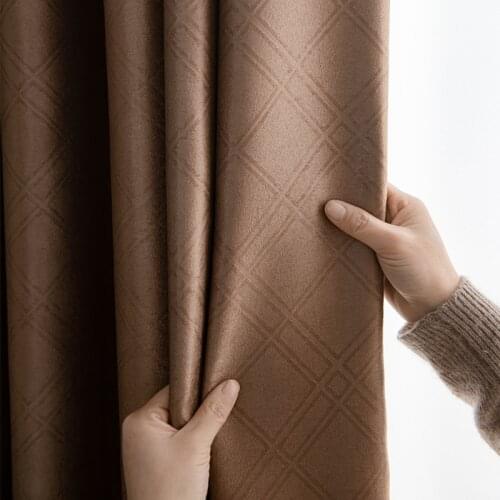 Blackout Curtains For Living Room 7 Colors to Choose Modern Window Curtain For Bedroom Solid Color Kitchen Curtain Custom