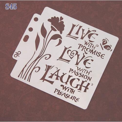 Live Layering Stencils graffiti hand copied board hollowed out photo album graphic spray painting tool