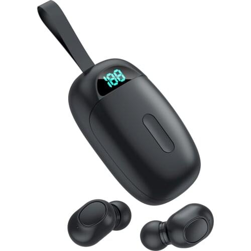 TWS Bluetooth Earbuds V5.0 Music Wireless Earphones 3D Stereo Sports headphones Mini in Ear Dual Microphone With Charging box