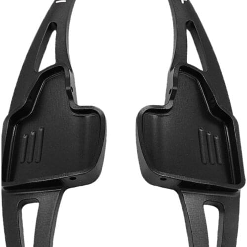 1 Pair Steering Wheel Shifter Extension fits Ford Focus 2015-2018 Black