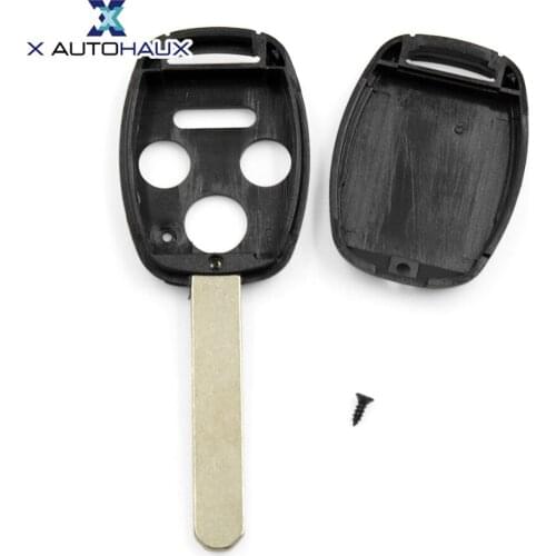 X AUTOHAUX 4 Buttons 850G-G8D380HA Plastic Uncut Key Remote Case Shell Replacement OUCG8D-380H-A for Honda Accord 2003 TO 2007