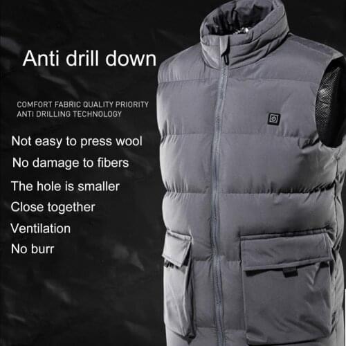 Vest 3 Temperature Modes Fast Heating Waistcoat Men Winter Warmer Electric Clothing for Autumn