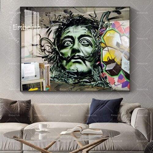 1 Pieces New Design Salvador Dali Portrait HD Print Canvas Paintings FOr Home Decoration Living Room Wall Art Picture Posters