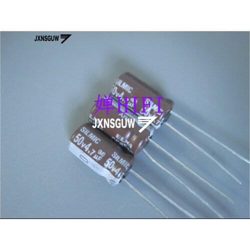 10PCS ELNA SILMIC-ARS 50V4.7UF 6.3X11MM Brown robe Audio Aluminum electrolytic capacitors 4.7uF/50V 85 degrees 4.7UF 50V