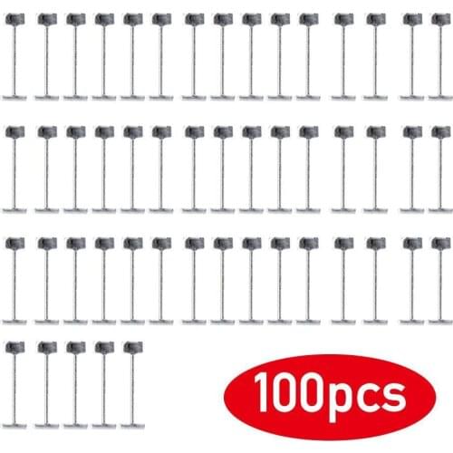 100 Pcs Replacement Steel Needles for Flooring Wall Tile Leveling System Leveler Replaceable Pin Tiling Construction Tools 1.5mm