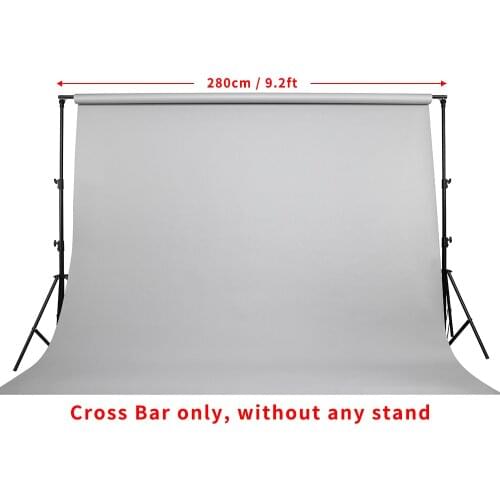 2.8m / 9.2ft Background Cross Bar Photography Photo Studio Vedio Background Backdrops Support Crossbar for Light Stand Tripod