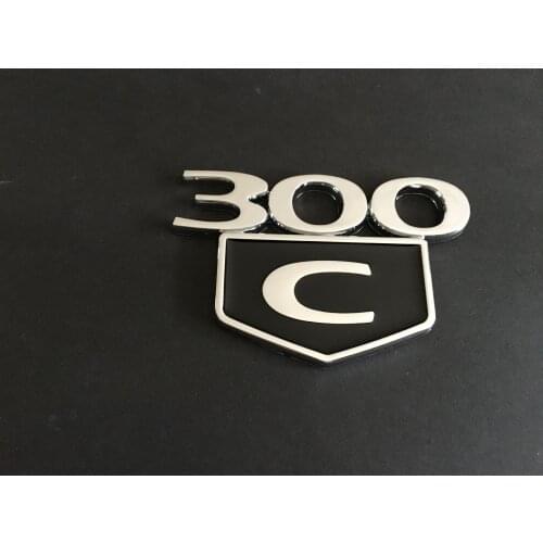 20Pcs Chrome / Black / Red 300C Trunk Emblem 3D Badges Decal L For 300 C