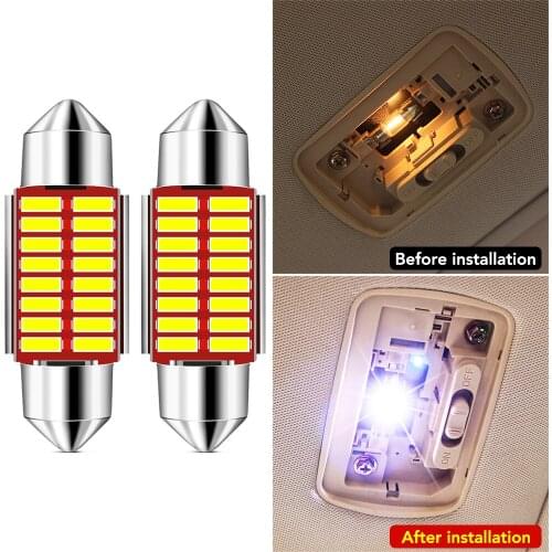 2x C10W C5W LED Canbus Festoon 31mm Car Bulb Interior Light For Opel Astra H G Corsa Insignia Antara Meriva Zafira