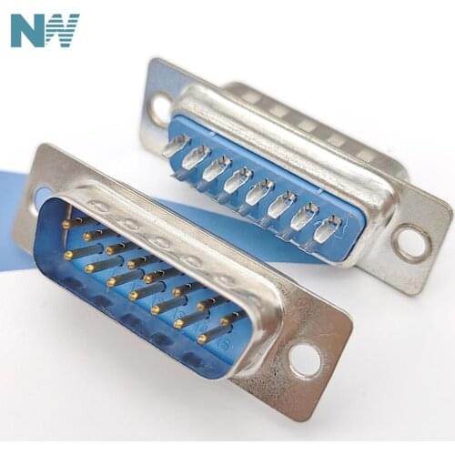 5Pcs/Lot Db15 Male Head Db15 Two Row Of 15 Core Plug Welding Wire