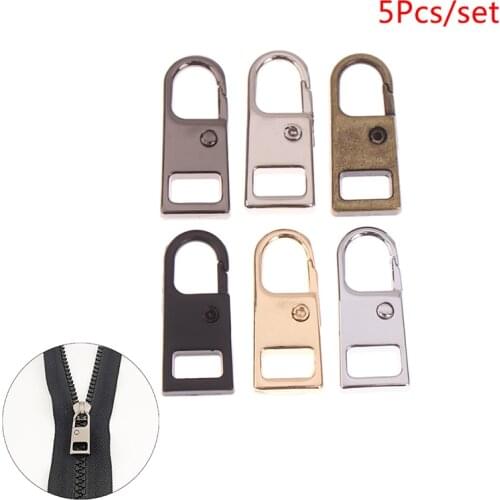 5pcs Zipper Pulls Tab Replacement Luggage Zipper Pull Extension Backpack Zippers Tags Handle Mend Fixer Repair For Suitcase