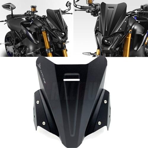 Motorcycle Accessories Aluminum Touring Sports Warrior Windshield Windscreen Kit Deflector For YAMAHA MT-09 MT09 2021 2022 MT 09