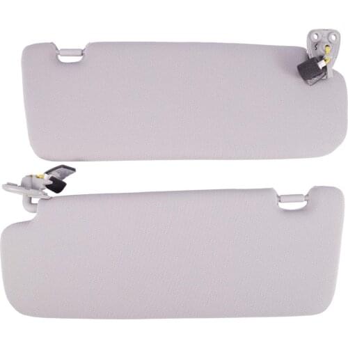 Car Inner Sun Visor Shield Shade Board with Mirror for HYUNDAI 2005 2006 2007 2008 2009 Sonata NF NFC Grey