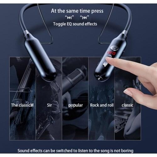 Wireless Earphone Stereo Sports Bluetooth Earphones Comfortable Earbuds Magnetic Earpiece In-ear Headset With Mic For Phone