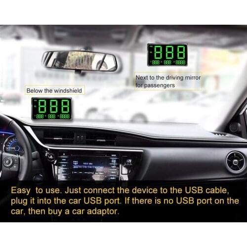 Large Screen 4.5" GPS HUD Speedometer Head-Up Display Digital Car Speed Alarm System For Universal all Cars Buses Trucks