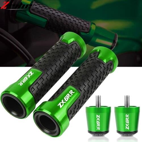 For kawasaki ZX6R ZX6RR ZX 6RR 6R 1995-2018 2017 2016 2015 Motorcycle Accessories Handlebar Hand Grips Handle Bar End Cap Plug