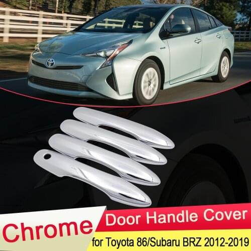 For Toyota Prius 50 XW50 2016 2017 2018 2019 MK4 Chrome Door Handle Cover Exterior Trim Catch Car Styling Stickers Accessories