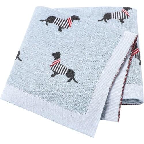 Cotton Baby Blankets Knitted Newborn Kids Stroller Bed Sleeping Covers Toddler Swaddle Wrap Quilt Infant Bath Towel