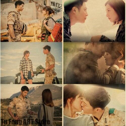 Canvas Painting Wall Art Korean Drama Descendants of The Sun Prints Posters Room Decor Pictures for Bedroom Home Decoration