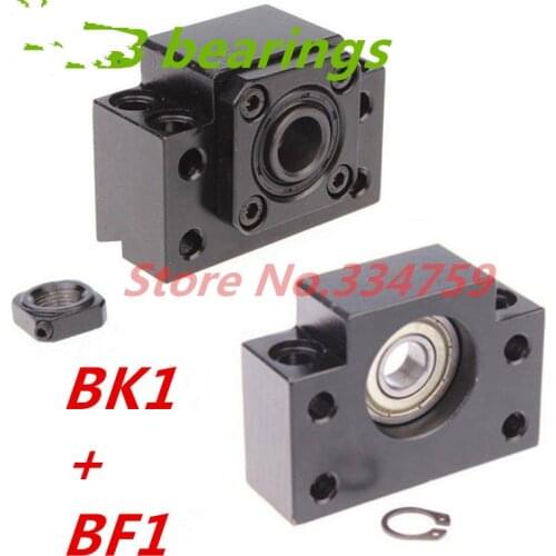 Set of Bearing Assembly for BK12 : BK12 for SFU1605 Ball Screw End Support CNC parts