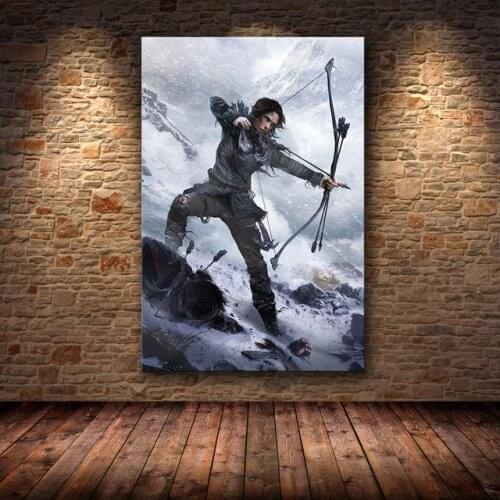 Home Decor Modular Canvas 1 Picture Tomb Raider game poster painting living room Poster Canvas Painting