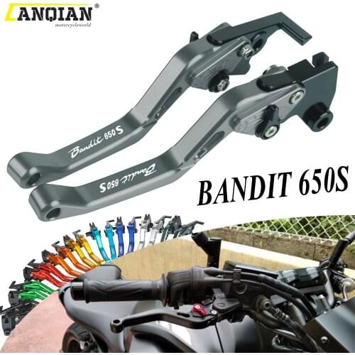 Motorcycle Accessories Aluminum Adjustable Foldable Extendable Brake Clutch Levers For Suzuki BANDIT650S BANDIT 650S 650 S 2015
