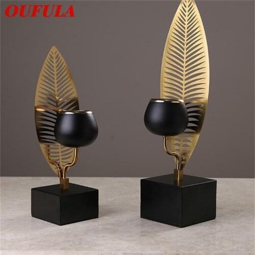 OUFULA Candle Table Light Contemporary Retro Decoration Desk Lamp For Home Dinning Room