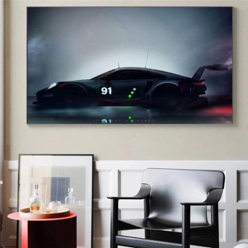 Science fiction Art Racing Car Sport Car Painting Canvas Posters and Prints Nordic Home Decor Wall Art Pictures for Living Room