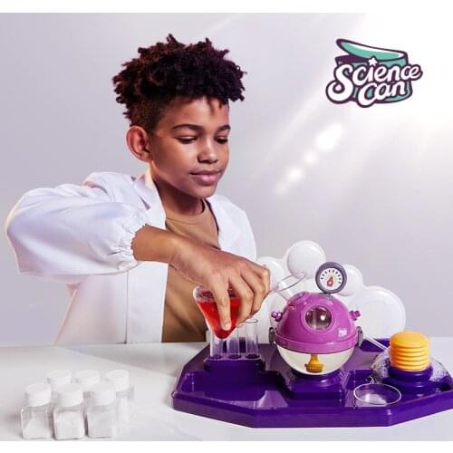 Science Can Children steam Early Education Enlightenment Bubble Laboratory Scientific Experiment Tool Set Toy DIY Steam Toys