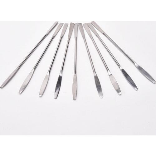 Stainless Steel Cosmetic Makeup Palette Spatula Spoon Stick Rod Cream Foundation Er Mixing Tool Nail Art Accessories