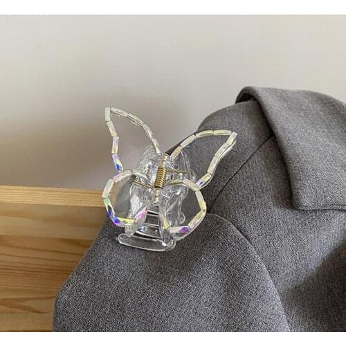 New Butterfly Hair Claw Pearl Sweet Hair Clips Resin Hair Clamps Barrettes Styling Tools Women Girls Fashion Hair Accessories