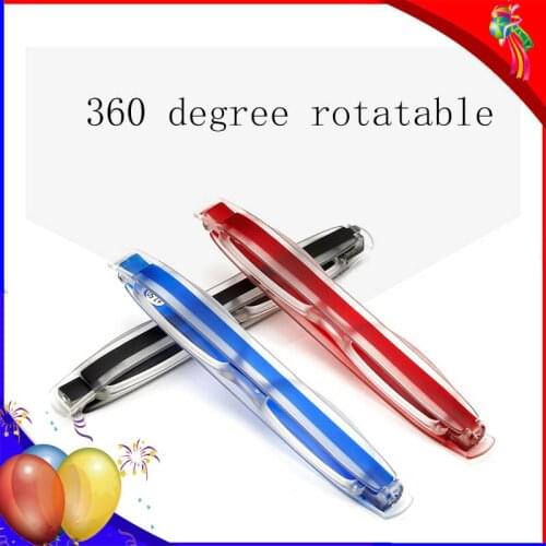 360 Degree Rotatable Reading Glasses Men Women Mini Slim Diopter Presbyopic Eyeglasses +1.0 ~ +4.0