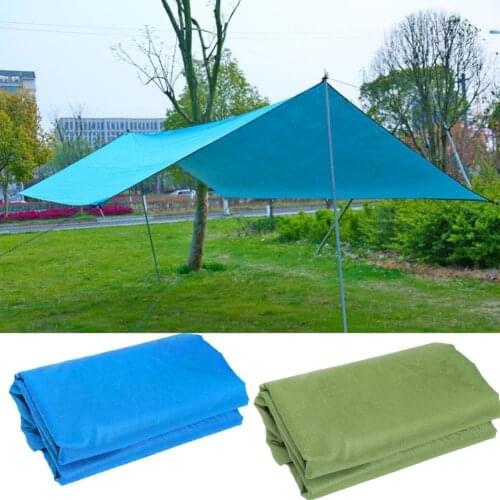 Outdoor Sun Shelter Ultralight Tarp Camping Sun Mat Shelter Beach Waterproof Shelter Multifunction Rain Beach Awning