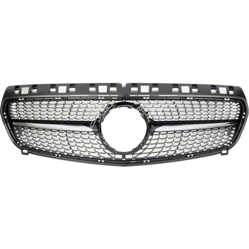 Fit for Mercedes Benz A-Class W176 13-15 Front Grille Diamond Black