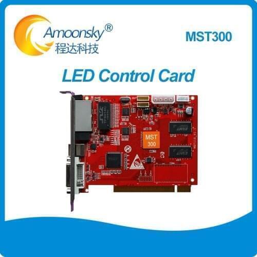 Full color synchronous led display control card AMS-MST300 led sending card for indoor stadium perimeter led display