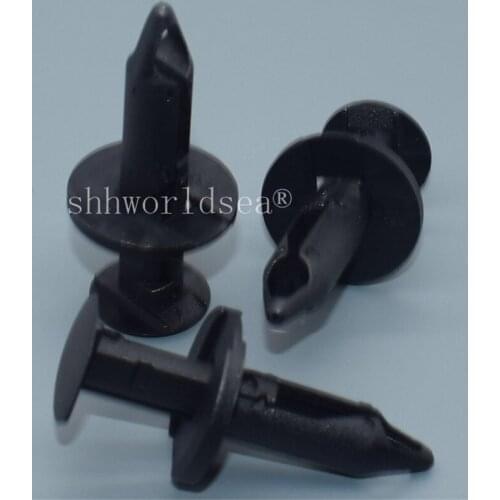 Shhworldsea 100PCS Fender Shield Push-Type Retainer For GM 11518017 For Ford W708530-S300 1977-On Auto Fastener Plastic Clips