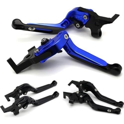 With logo Motorcycle Frame Ornamental Foldable Brake Handle Extendable Clutch Lever For Buell XB12R XB12Ss XB12Scg