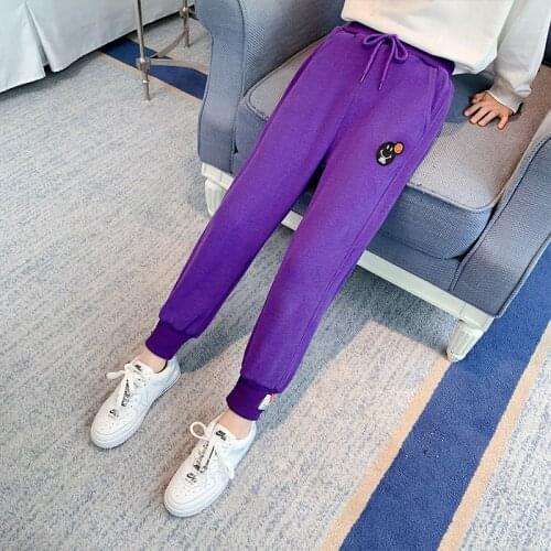 Girls Sweatpants Spring Autumn Outer Wear Childrens Loose Pants Big Kids Casual Trousers New Spring 2021 Girls Sport Trousers