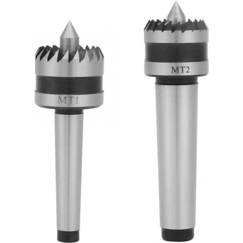 MT1/MT2 Heavy Duty Live Bearing Tailstock Center Metal Wood Lathe Turning Spur Center Tool 0.01mm Accuracy Live Center For Lathe