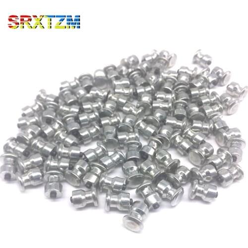 SRXTZM 100Pcs 8mm Carbide Tires Studs Screw Snow Spikes Spikes For Tires Wheel Snow Chains Screw Bicycle Tire Car Modification