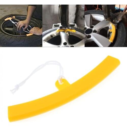 Universal Portable Wheel Rim Protector Tyre Remove Guard Edge Protection Tire Changing Tool with Cords for Motorcycles Bikes Car
