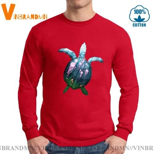 Funny Sea Turtle Jellyfish babies in the undersea world clothing Long Sleeves tshirt Stop Pollution Protect Environment Tshirt