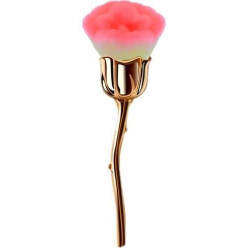 1pcs Makeup Brush Rose Flower Shape Single Loose Paint Powder Foundation Luxury Make Up Tools