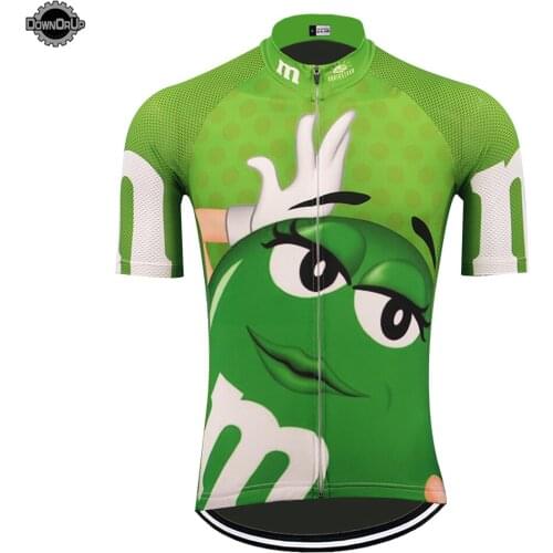 2019 M&M cycling jersey green men short sleeve bike wear jersey ropa ciclismo team cycling clothing maillot ciclismo DOWNORUP