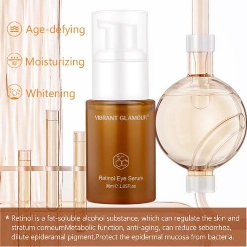 30ml Retinol Eye Serum Anti-Wrinkle Remove Eye Bags Fade Fine Lines Dark Circles Moisturizing Brighten Whitening Skin Eyes Care